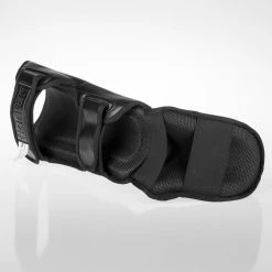 Fighter Shinguards Thai Ergo - Black/grey, FSG-004BG