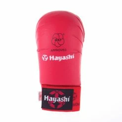 New 🌟 Hayashi WKF Open-Hand Karate Fist Protection Gloves - Red, 237-4 🔥 13 Hayashi WKF Open-Hand Karate Fist Protection Gloves - Red, 237-4