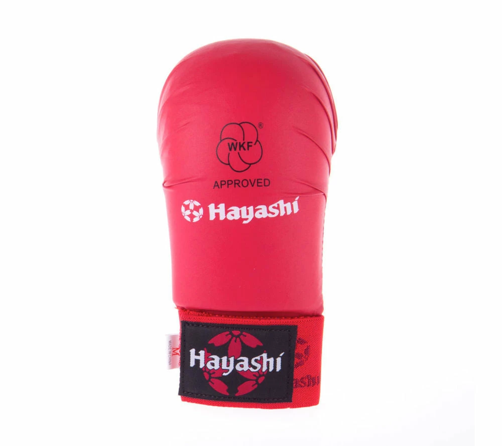 New 🌟 Hayashi WKF Open-Hand Karate Fist Protection Gloves - Red, 237-4 🔥 7 Hayashi WKF Open-Hand Karate Fist Protection Gloves - Red, 237-4
