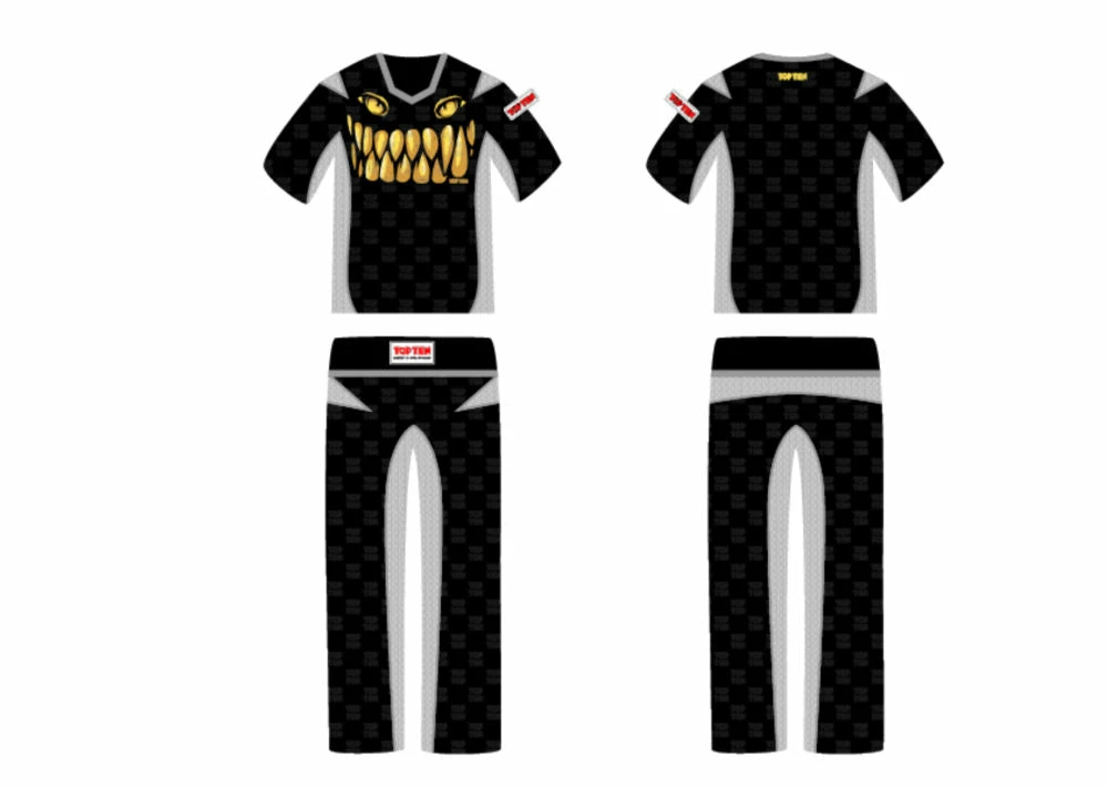 Cheap ๐ฏ TopTen OFFERS Top Ten SMILING BEAST Energy Fighter Uniform Black/gold, 1682-SFE ๐ฏ 6 TopTen OFFERS Top Ten SMILING BEAST Energy Fighter Uniform Black/gold, 1682-SFE