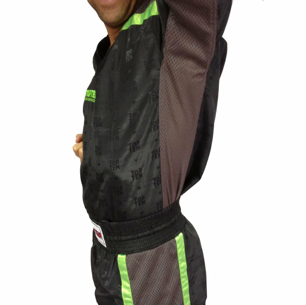 Best Pirce 👏 TopTen OFFERS Fight TOP TEN Uniform Mesh - Black/grey/neon Green, 1605-51N 🤩 5 TopTen OFFERS Fight TOP TEN Uniform Mesh - Black/grey/neon Green, 1605-51N