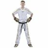 TopTen Top Ten White White Mesh Uniform 1605 Model - White/gold, 1605-10