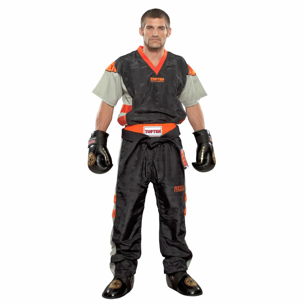Wholesale 🌟 TopTen OFFERS Fight TOP TEN Uniform - Black/grey/neon Orange, 1681-93 💯 3 TopTen OFFERS Fight TOP TEN Uniform - Black/grey/neon Orange, 1681-93