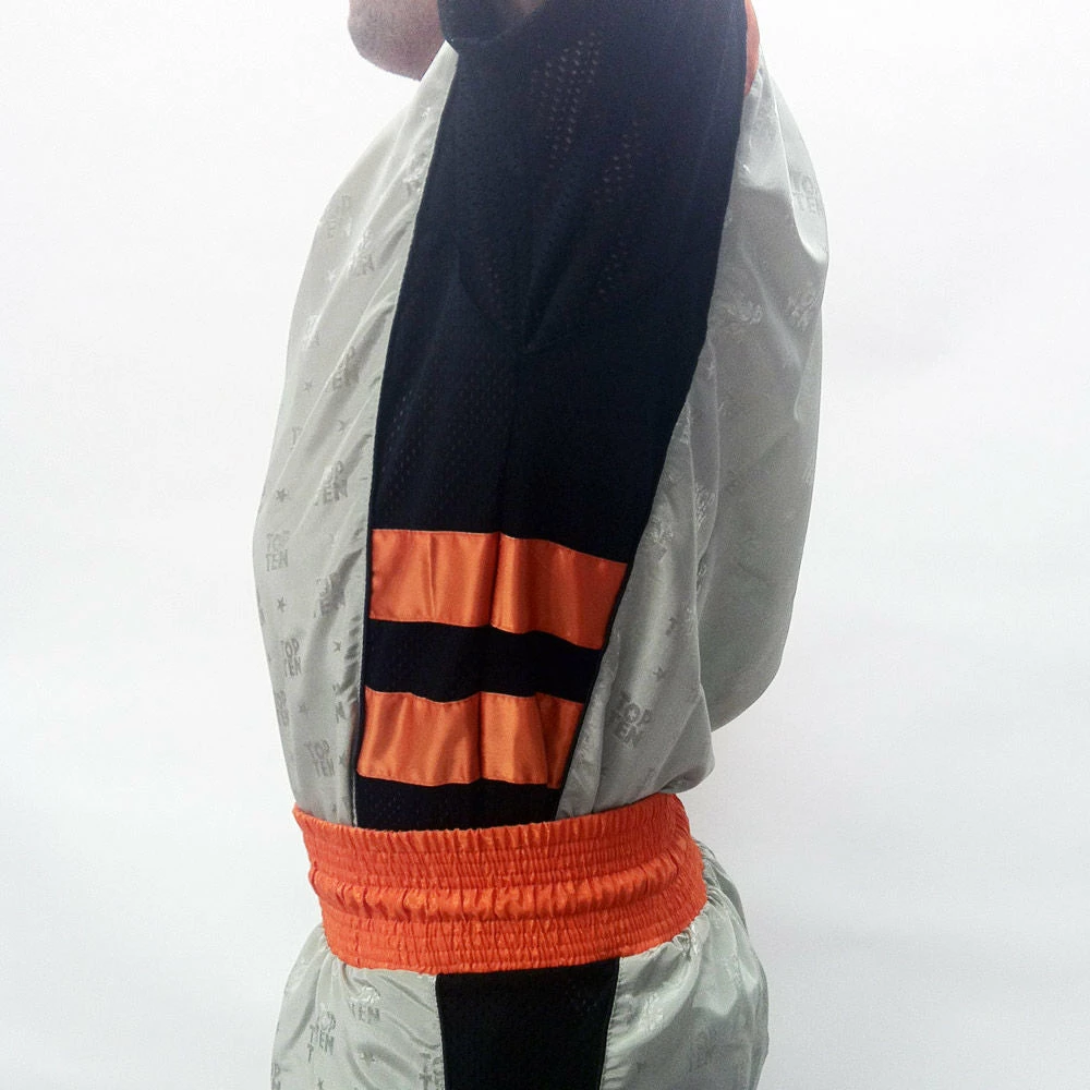 Hot Sale ๐งจ TopTen Fight TOP TEN Uniform- Grey/black/neon Orange, 1681-39 OFFERS โ 4 TopTen Fight TOP TEN Uniform- Grey/black/neon Orange, 1681-39 OFFERS