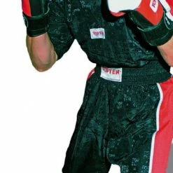 TopTen UNIFORMS Top Ten Mesh Uniform 1605 Model - Black/red, 1605 S