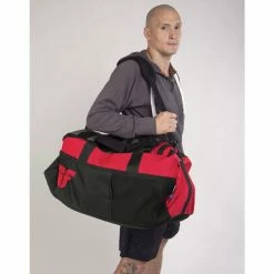 Hot Sale 🛒 Sports Bag FIGHTER LINE XL - Red/grey/black TRAINING 🤩 14 Sports Bag FIGHTER LINE XL - Red/grey/black TRAINING