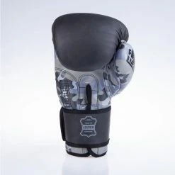 Fighter SPLIT Boxing Gloves - Black/camo, FBG-001BBL