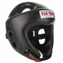 TopTen Top Ten Black Competition Fight Head Guard, 1061-BLK