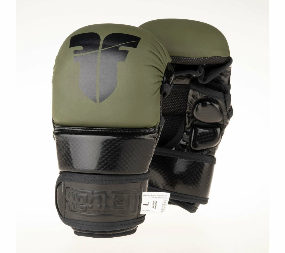 Promo ✔️ Fighter Training MMA Gloves - Khaki/black, FMG-001 ⌛ 7 Fighter Training MMA Gloves - Khaki/black, FMG-001