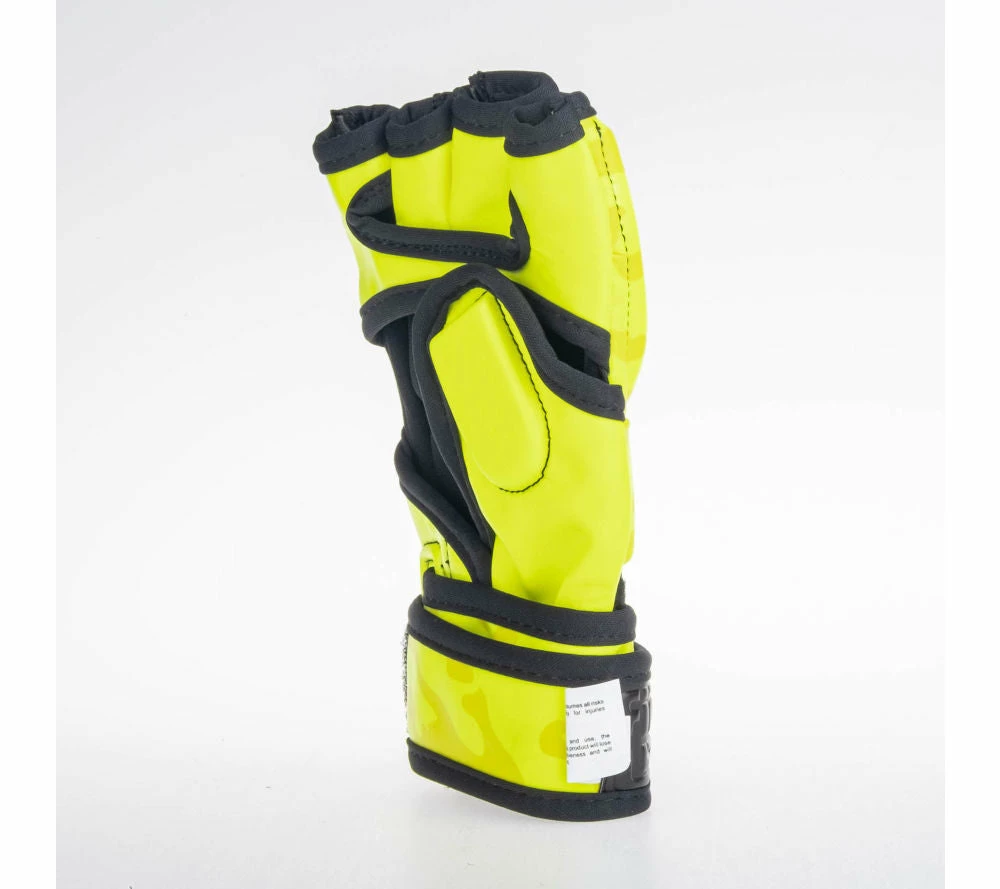 Wholesale ๐ MMA Gloves Fighter Competition - Neon Yellow/camo โ 6 MMA Gloves Fighter Competition - Neon Yellow/camo
