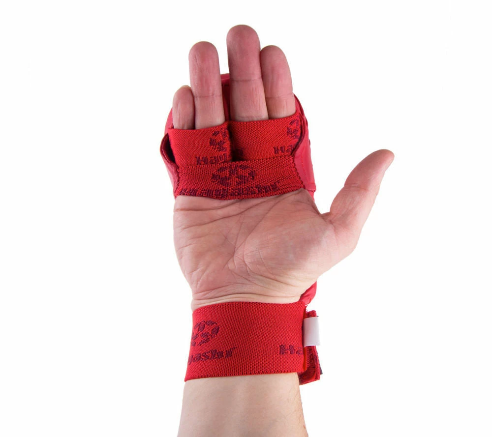 New 🌟 Hayashi WKF Open-Hand Karate Fist Protection Gloves - Red, 237-4 🔥 5 Hayashi WKF Open-Hand Karate Fist Protection Gloves - Red, 237-4