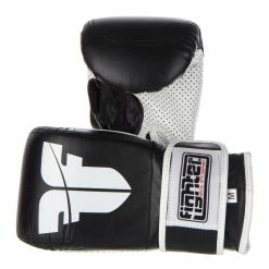 Bag Gloves Fighter Velcro - Black/white, Je-perf