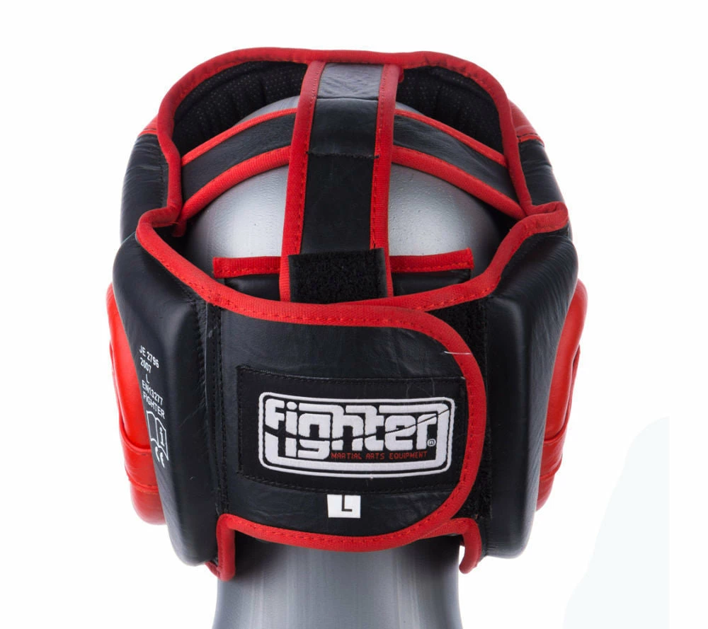Hot Sale βοΈ Fighter Black / Red Leather Sparring Headguard, NL2796R PROTECTION π€© 5 Fighter Black / Red Leather Sparring Headguard, NL2796R PROTECTION