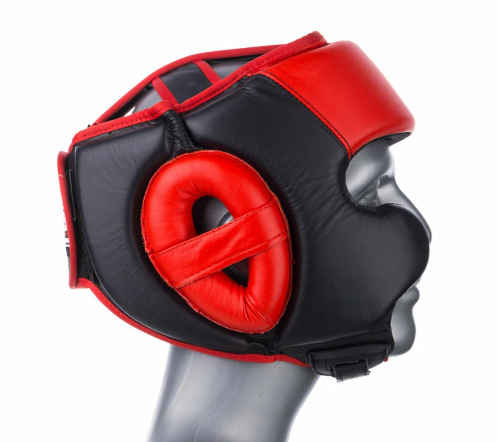 Hot Sale βοΈ Fighter Black / Red Leather Sparring Headguard, NL2796R PROTECTION π€© 4 Fighter Black / Red Leather Sparring Headguard, NL2796R PROTECTION