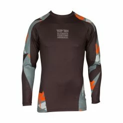 TopTen MMA Top Ten MMA Jungle Rashguard - Black/grey/neon Orange, 14121-93