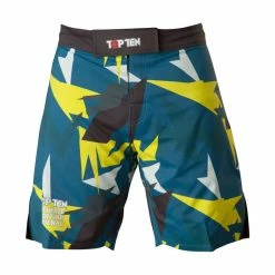 TopTen MMA Top Ten MMA Shorts Jungle - Blue/black/yellow, 18721-62