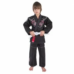 OFFERS Fighter BJJ Gi Demon Uniform - Black, BJJB-01