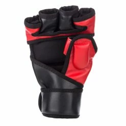 Best Sale 😉 Fighter Black/Red Synthetic Leather MMA Gloves, FMG01 🎉 9 Fighter Black/Red Synthetic Leather MMA Gloves, FMG01