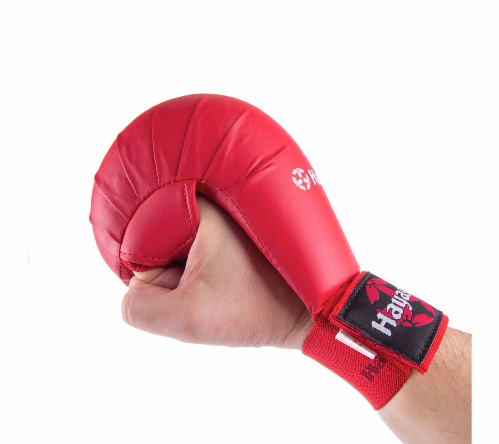 New 🌟 Hayashi WKF Open-Hand Karate Fist Protection Gloves - Red, 237-4 🔥 8 Hayashi WKF Open-Hand Karate Fist Protection Gloves - Red, 237-4