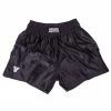 Fighter Thai Trunks Bangkok Plain - Black, FP04 APPAREL