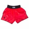 Fighter Thai Shorts Bangkok Plain - Red/black, FP02
