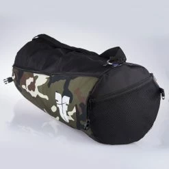 TRAINING Fighter Round Shoulder Bag - Black/camo, FSB-06