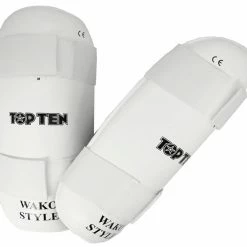 TopTen Shin Guard TOP TEN WAKO - White, 3208-1 PROTECTION