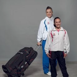 Hayashi - Trolley - Deluxe Wheeled Travel Black/Red Bag, 8007-94 TRAINING