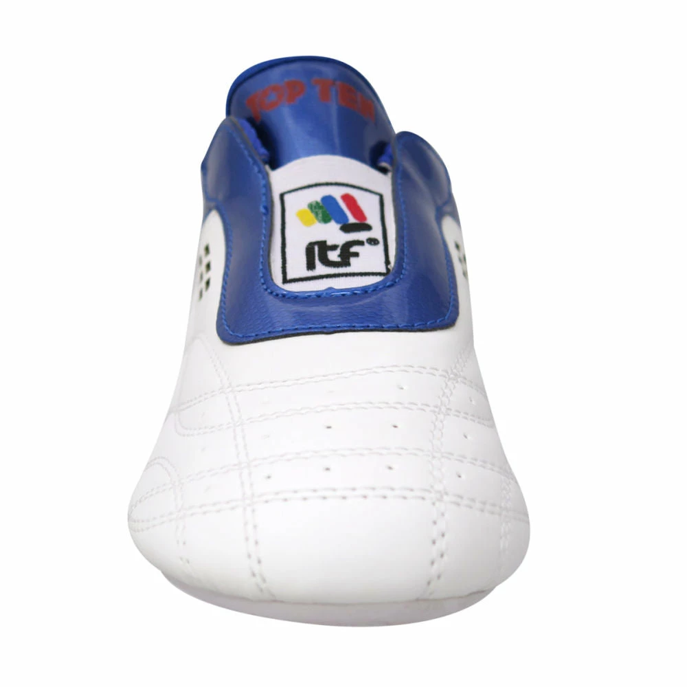 Brand new โ๏ธ FOOTWEAR TopTen BUDO ITF Laceless White & Blue Lightweight Taekwon-Do ๐ Shoes, 543-16 ๐ 5 FOOTWEAR TopTen BUDO ITF Laceless White & Blue Lightweight Taekwon-Do Shoes, 543-16