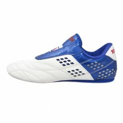 Brand new โ๏ธ FOOTWEAR TopTen BUDO ITF Laceless White & Blue Lightweight Taekwon-Do ๐ Shoes, 543-16 ๐ 13 FOOTWEAR TopTen BUDO ITF Laceless White & Blue Lightweight Taekwon-Do Shoes, 543-16