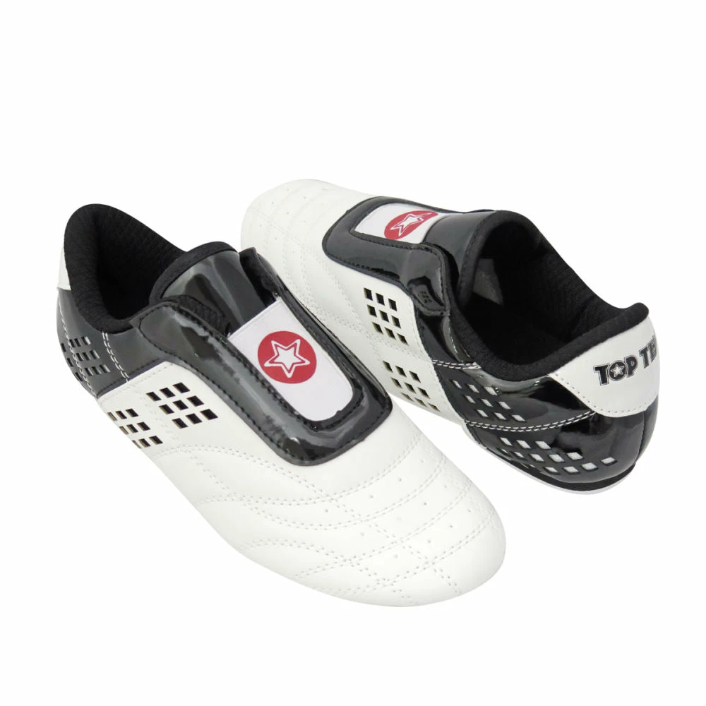 Wholesale ๐ TopTen BUDO Laceless Black & White Lightweight Vented Martial Arts ๐ Shoes, 543-9 FOOTWEAR ๐ 3 TopTen BUDO Laceless Black & White Lightweight Vented Martial Arts Shoes, 543-9 FOOTWEAR