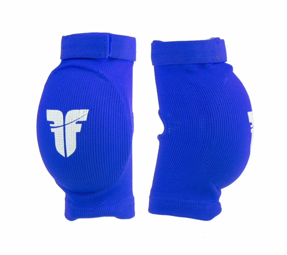 Hot Sale ๐ Fighter FF Elbow Guard Blue Oval Cup Protector With Elastic Strap, FEG-01B ๐ 3 Fighter FF Elbow Guard Blue Oval Cup Protector With Elastic Strap, FEG-01B