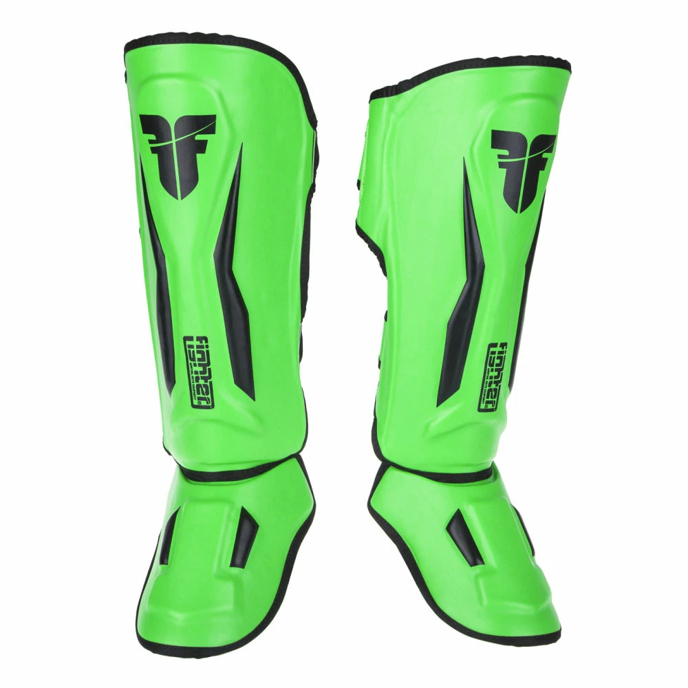 Best Pirce 🔔 PROTECTION Fighter Shinguards Thai Ergo - Green/black, FSG-004GNB ⌛ 3 PROTECTION Fighter Shinguards Thai Ergo - Green/black, FSG-004GNB