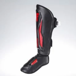 Fighter Shinguards Thai Ergo - Black/red, FSG-004BR