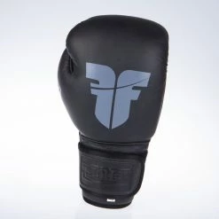 Fighter SIAM Boxing Gloves - Black/grey, FBG-003B