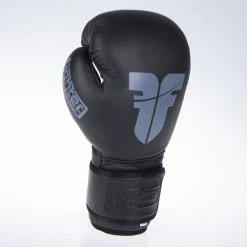 Fighter SIAM Boxing Gloves - Black/grey, FBG-003B
