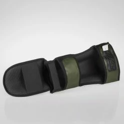 PROTECTION Fighter Thai Classic Shinguards - Khaki/black, JE1573GNB