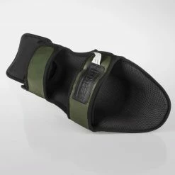 PROTECTION Fighter Thai Classic Shinguards - Khaki/black, JE1573GNB