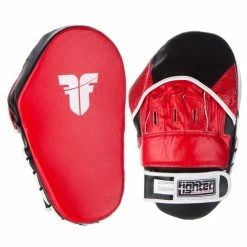 TRAINING Fighter Focus Mitts - Leather Long - Red/white/black, JE-540