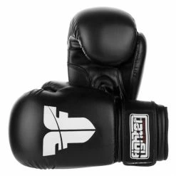 PU Basic Fighter Gloves - Black, 1376APUBLK
