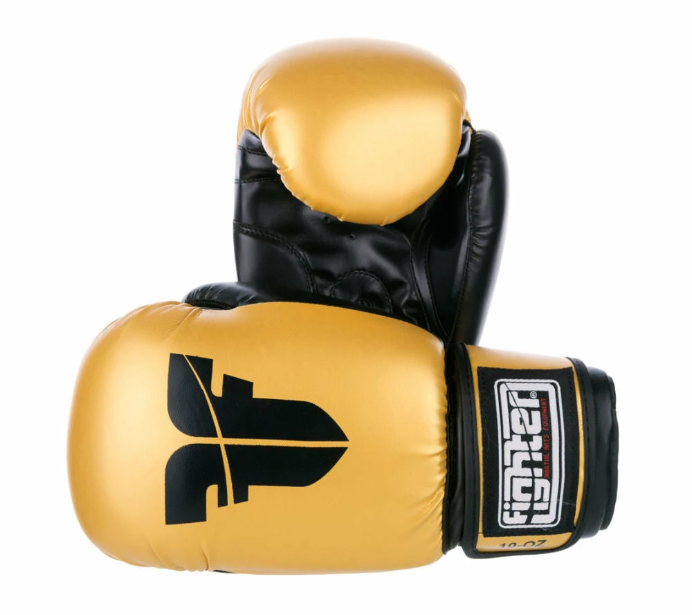 Wholesale 🔥 PU Basic Fighter Gloves - Gold/black, 1376APUGL 🛒 3 PU Basic Fighter Gloves - Gold/black, 1376APUGL