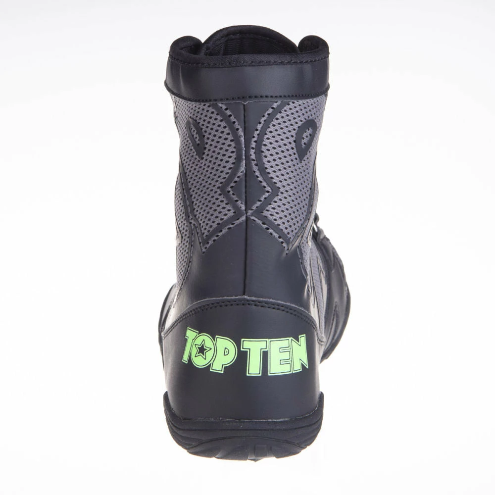 Buy 🎉 TopTen Boxing 👟 Shoes - Black/Grey Mid-Top With Lockdown Strap, 1172-1 OFFERS 🥰 8 TopTen Boxing Shoes - Black/Grey Mid-Top With Lockdown Strap, 1172-1 OFFERS