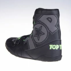 TopTen Boxing Shoes - Black/Grey Mid-Top With Lockdown Strap, 1172-1 OFFERS