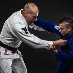 Fighter BJJ Gi Pearl Weave Uniform - White, BJJBW-08 UNIFORMS