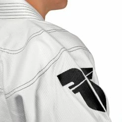 Fighter BJJ Gi Pearl Weave Uniform - White, BJJBW-08 UNIFORMS