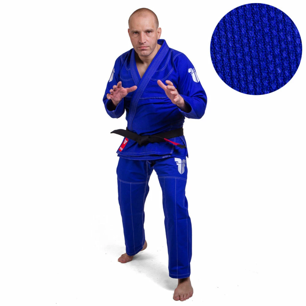 Deals 💯 Fighter BJJ Gi Pearl Weave Uniform - Blue, BJJBLU-07 UNIFORMS 🎉 3 Fighter BJJ Gi Pearl Weave Uniform - Blue, BJJBLU-07 UNIFORMS