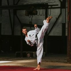 TopTen UNIFORMS TOP TEN ITF Taekwon-do Instructor Uniform - Premium Gold Dobok - White/Black, 16782-1