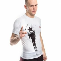 TopTen MMA OFFERS Rashguard Comet - White/black, 1407-1