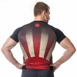 TopTen MMA Top Ten MMA SUNRISE Rashguard - Black/red, 1421-4 OFFERS