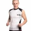 TopTen MMA TOP TEN Rash Guard Sleeveless - White/black, 1414-1